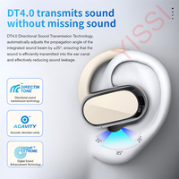 Nouveaux écouteurs TWS étanches à double mode Musique & Jeu Fw9 Ows avec suppression du bruit ENC, nouveaux écouteurs sportifs sans fil à crochet d'oreille