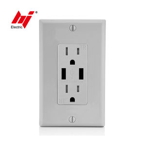 2024 Offre Spéciale 15a Double Usb Type a Chargeur Rapide Double Prise Usb Avec Plaque Murale - Product Image 5