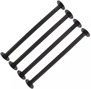 Brida DN15 de hierro fundido maleable industrial negro 1/2 utilizada para Estación de barra de café de tubería negra DIY - Product Image 2