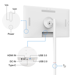 จอมอนิเตอร์อัจฉริยะแบบพกพาหน้าจอ32 "4K UHD แอนดรอยด์14 RK3576S พร้อมล้อรองรับ Google Play Store & <span class=keywords><strong>WiFi</strong></span> 6 - Product Image 3