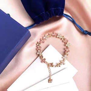 Joyería de lujo de moda 18K chapado en oro AAA Cubic Zirconia CZ Chian Charm Bracelet para mujer - Product Image 2