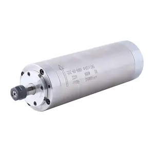 800w spindle Motor Set dia 65mm Spindle Motor with inverter Er11 Collet water pump and water pipe electric spindle motor