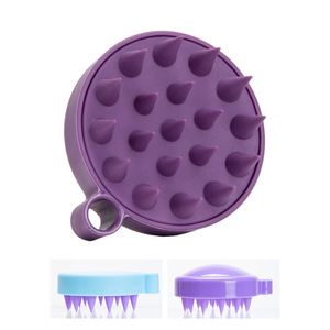 Biểu Tượng Tùy Chỉnh 6 Màu Sắc Vòng Dầu Gội Đầu Bàn Chải Massage Lược Mềm Bàn Chải Tóc <span class=keywords><strong>Scratcher</strong></span> Có Thể Tháo Rời Rửa Sạch Da Đầu Tóc Bàn Chải - Product Image 2