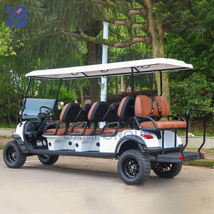 Высокопроизводительная аккумуляторная электрическая тележка для гольфа, 8-местная багги, внедорожный клубный автомобиль, роскошный экскурсионный Гольф-кар - Product Image 6