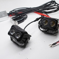 Projecteur à Led pour phare de travail avec lentille Projecteur haute puissance pour moto avec fonction stroboscopique