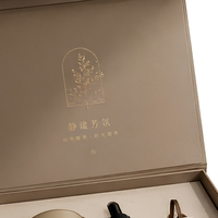 Boîte cadeau pour soins de la peau à double porte irrégulière personnalisée, emballage en papier, boîte cosmétique gaufrée