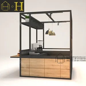 Coffee Kiosk Self Manufacture Supply Lovely Ice Cream Shop Counter Design Indoor Coffee Kiosk