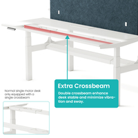 Bureau debout électrique moderne en aluminium, robuste, de qualité commerciale, réglable en hauteur, pour cadre dirigeant, ergonomique