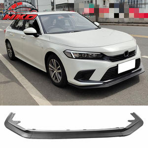 Lèvre de pare-chocs avant compatible avec Honda Civic 2022-2024 style RS, kit spoiler 3 pièces PP noir mat, pièces auto de haute qualité, kit carrosserie - Product Image 5