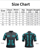 Chemise d'entraînement EMS sans fil intelligente avec 18 électrodes sèches et contrôle par application Bluetooth