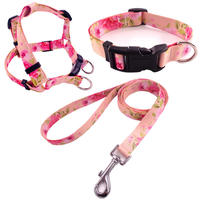 Ensemble de harnais pour chien, 6 pièces, néoprène, impression par sublimation, réglable, anti-traction, kit de promenade