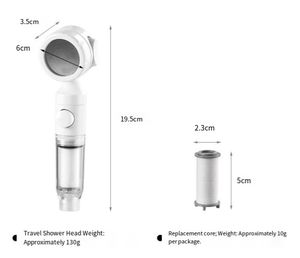 <span class=keywords><strong>Filtre</strong></span> de voyage portable Pomme de douche pressurisée Robinet Puissance manuelle Buse de peau de <span class=keywords><strong>beauté</strong></span> d'hôtel universelle pour les applications de camping-car - Product Image 6