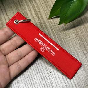 OEM ODM 도매 가방 사용자 정의 양면 짠 키 체인 로고 편지 - Product Image 1