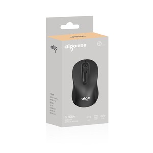 Aigo 708 Wireless <b>Mouse</b> Optical 3 Buttons Right Hand Ergonomic Battery Powered For Desktop Laptop - Product Image 3