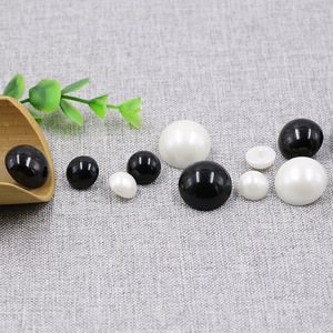 Tự Làm Trẻ Em Của Áo Len Nửa Vòng Shank Nút Tùy Chỉnh Kích Thước Đầy Đủ Ngọc Trai Màu Đen Khóa Acrylic Nấm Nút Cho Quần Áo Phụ Kiện - Product Image 2