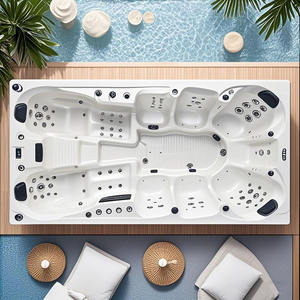 Nouveau Jacuzzi Spa Extérieur de Luxe 2026 pour 10 Personnes, Bain à Remous en Acrylique avec Massage, Idéal pour l'extérieur - Product Image 6