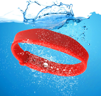Penjualan Super laris gelang silikon RFID 125Khz/13.56Mhz gelang untuk pertemuan pesta