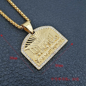 La Última Cena Jesucristo etiquetas colgante moda collares finos para mujeres Hip Hop joyería de acero inoxidable para Mujeres Hombres - Product Image 3