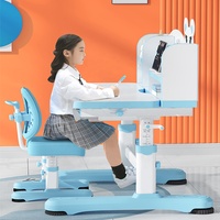 Hauteur réglable enfants apprentissage bureau et chaise ensemble Bureau Enfant meubles de maison en bois ergonomique enfants Table d'étude