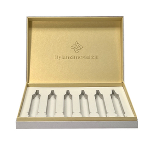 กล่องใส่น้ำมันหอมระเหยพร้อมโฟมด้านในกล่องฟอยล์สีทองขนาด30มล. ทำจากกระดาษแข็งแข็ง - Product Image 3