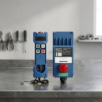 Télécommande industrielle sans fil pour grue, palan, 4 boutons, clavier en plastique étanche, code fixe, GOTI GK06TX