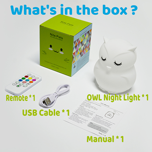 थोक पोर्टेबल सिलिकॉन नर्सरी प्रकाश वातावरण रचनात्मक नींद नींद सहायता बच्चे के लिए प्रकाश - Product Image 5