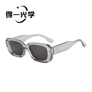 <b>Square</b> <b>Sunglasses</b> Black PC <b>Frame</b> UV400 Women Street Style - Product Image 2