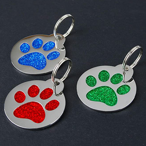 Hot <strong>Deals</strong> on Metal Sublimation Dog Tag Necklace <strong>Custom</strong> Printed Animal Theme Zinc Alloy Dog Name Tag for Home Decoration - Product Image 3