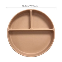 Plaque d'aspiration en silicone antidérapante de haute qualité sans BPA personnalisée pour enfant, bébé et tout-petits, vaisselle en silicone avec ventouse