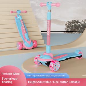 Patinete de Metal de 3 Ruedas DomeRide Babe para Niños de 3 a 14 Años, Niños y Niñas, con un Solo Pedal - Product Image 4