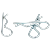 Zinc Plated Steel Cotter Hairpin R Clips Fastener Assortment Kit Hitch Clevis Pin Lock System