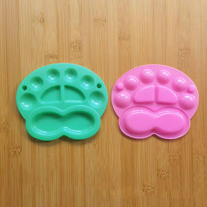 Bview Art Venta caliente 4 colores 13,5*11,5 CM bandeja de pigmento de paleta de rana pequeña colorida para pintura al óleo de acuarela acrílica - Product Image 2