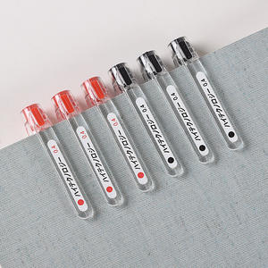 Pulpen Gel Cair Berkualitas Tinggi Genvana Garis Halus Tulisan Lancar Ujung Jarum 0.4mm Fineliner Tinta Gel - Product Image 6