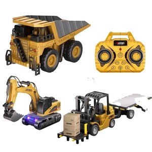 2026 <span class=keywords><strong>RC</strong></span> 1:64 Modèles de jouets télécommandés en alliage métallique 2.4Ghz : Chariot élévateur, Camion benne, Excavatrice, avec contrôle par application - Product Image 1