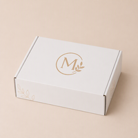 Boîte d'expédition personnalisée avec logo, inserts intérieurs, certifiée FSC, en carton ondulé E-flute, écologique et recyclable pour l'e-commerce