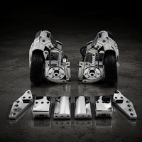 Support de stationnement auxiliaire en aluminium chromé pour moto, engrenage de démarrage rapide, neuf, spécialement conçu pour les modèles HD Touring