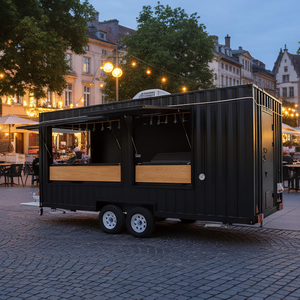 Mini camion de cuisine mobile commercial pour la restauration rapide en plein air - Product Image 3