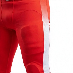 Men's American Football Jersey Set Red White 17 V-Neck Short Sleeve Breathable Moisture Wicking Adjustable Strap Polyester - Product Image 4