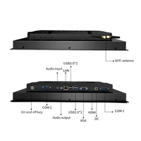 Panel PC Integrado de 17 Pulgadas, Raspberry Pi Todo en Uno, PC Táctil, Linux Ubuntu, RJ45, RS232, RS485, Computadora Industrial de Marco Abierto