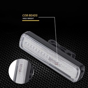 Renkli Bisiklet Arka Lambası El Fenerleri Gece Bisikleti IPX6 Su Geçirmez COB Led Arka Işık <span class=keywords><strong>MTB</strong></span> Yol Bisikleti Sele Borusu 6 Mod - Product Image 4