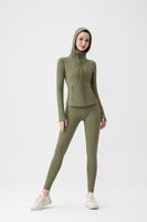 Ensemble de sport de qualité supérieure, idéal pour les amateurs de yoga, ensemble haute performance, veste tendance et durable