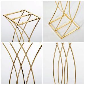 Nouveaux accessoires de mariage : Vases décoratifs électroplaqués pour allées florales, hôtels, restaurants et maisons, <span class=keywords><strong>hauteur</strong></span> <span class=keywords><strong>80</strong></span> <span class=keywords><strong>cm</strong></span>, largeur 22 <span class=keywords><strong>cm</strong></span> - Product Image 4