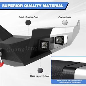 Parachoques delantero y trasero a <span class=keywords><strong>precio</strong></span> de fábrica para <span class=keywords><strong>camioneta</strong></span> Chevy <span class=keywords><strong>Silverado</strong></span> 2011 2014 HD 2500-3500 con placa de cabrestante, LED y anillos en D - Product Image 4