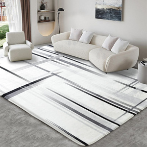 Tapis <span class=keywords><strong>de</strong></span> salon moderne à motifs linéaires, tapis familial pour sièges, tapis chauffant pour les pieds - Product Image 6
