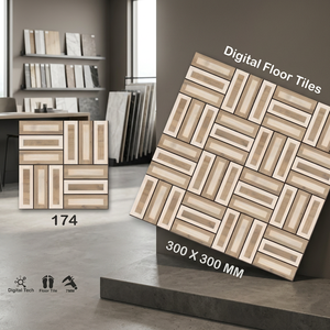 Carreaux de sol en céramique antidérapants Vistaar pour imprimante jet d'encre 30x30 12x12 40x40 Brillants Rectifiés 300x300mm Rustiques Numériques Émaillés - Product Image 3