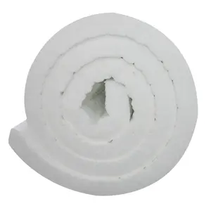 STA Aluminum silicate refractory ceramic fiber white needled blanket high temperature furnace pipe ceramic fiber cotton felt
