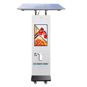 Chariot d'alimentation solaire d'extérieur 27 pouces kiosque d'alimentation mobile remorque de restauration système solaire prix avec imprimante de code QR - Product Image 5