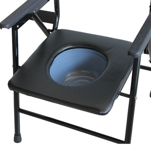 Chaise de toilette pliante Help Health en acier, portable, pour personnes âgées, femmes enceintes, handicapées, usage domestique - Product Image 1