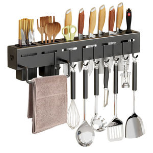 Estante organizador de especias de Metal montado en la pared estante de cocina con soporte para cuchillos almacenamiento de herramientas y estante de vajilla para uso doméstico en la cocina - Product Image 5