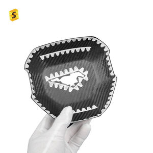 ShaSha dekorasi roda kemudi mobil serat karbon asli kering untuk Ford Mustang S650 GT 2024 Aksesori Interior - Product Image 6